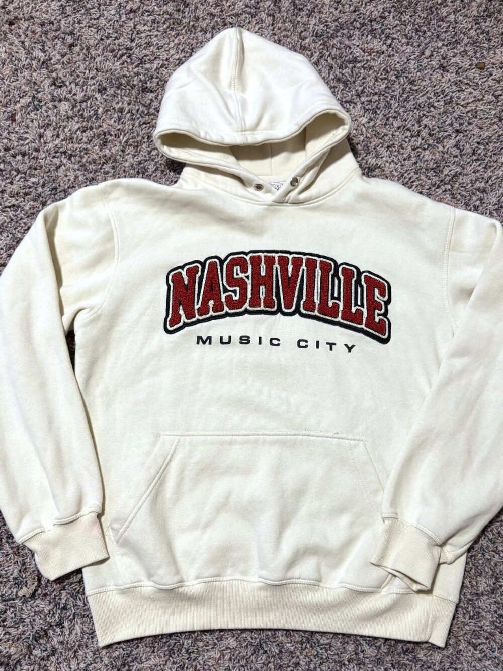 Nashville Music City Hoodie Sweatshirt Pullover Size Large THE MUSIC CITY SHOP